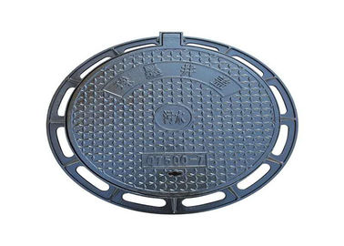 EN124 표준 무쇠 맨홀 뚜껑 사각 및 둥근 유형 반대로 충격